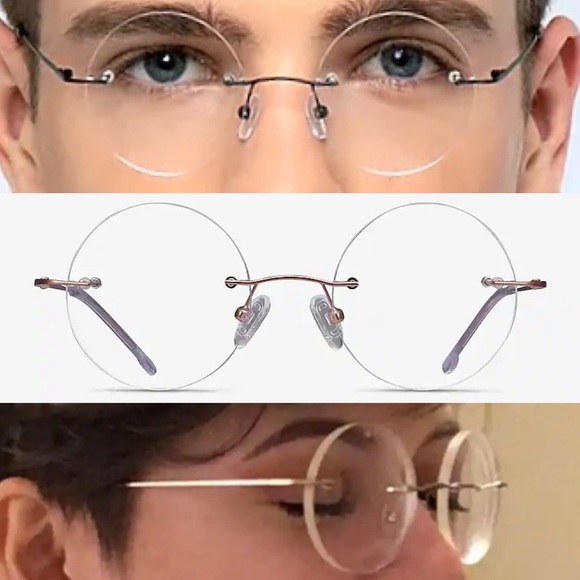 NWT EYEBUY Direct Altus Rimless Circle Frames - Picture 5 of 15